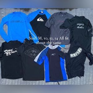 Rash guard swim shirts